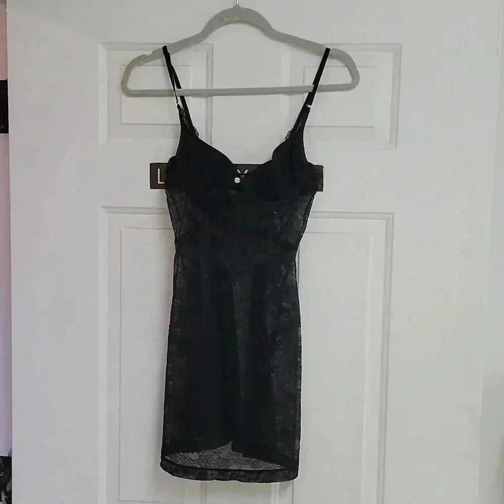 Incanto Lace mini sheer dress